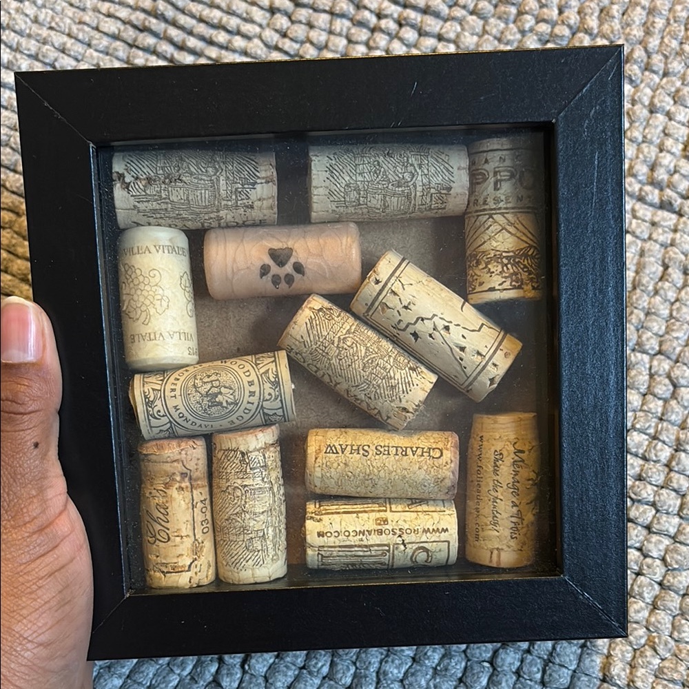 IKEA Black and Tan Cork Display Frame